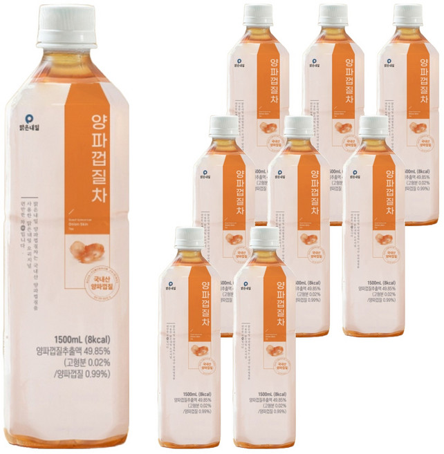 맑은내일 양파껍질차, 1.5L, 9개