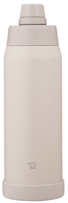 ZOJIRUSHI 象印 不銹鋼真空提把保冷瓶 SD-KA100H-HM, 霧棕灰, 1個, 1L