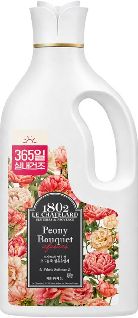르샤트라1802 인퓨전 초고농축 섬유유연제 피오니부케향, 2L, 1개