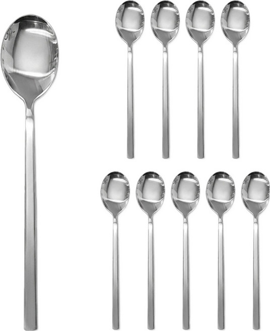 영수산업카멜 베이직 스텐 숟가락, 실버, 10개, 단품