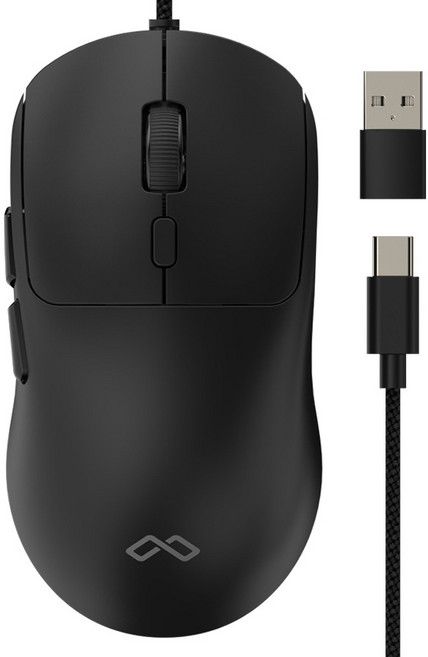 맥스틸 C타입 USB 무소음 유선 게이밍 마우스, 블랙, GM-MCU50