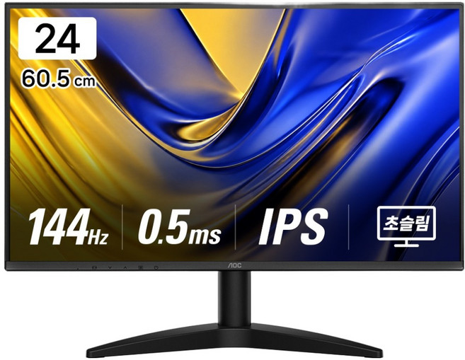 AOC FHD 144Hz IPS 電競無亮點螢幕, 60.5cm, 24B36XE
