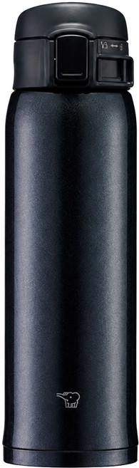 ZOJIRUSHI 象印 超輕量彈蓋式不鏽鋼真空保溫保冷杯 SM-SR60E, 時尚黑, 1個, 600ml