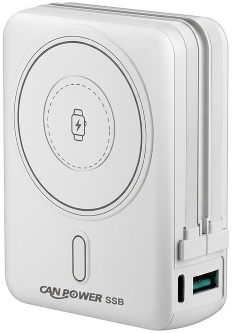 CAN POWER 防爆 SSB 多功能固態行動電源 10000mAh Type-C, 白色, CP-05