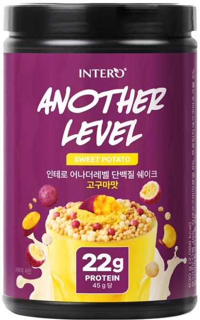 인테로 어나더레벨 단백질 쉐이크 고구마맛, 1개, 630g