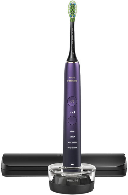 PHILIPS 飛利浦 Sonicare 智能鑽石音波電動牙刷 附收納盒 + 底座, 紫鑽漸層, 1個, HX9911/69