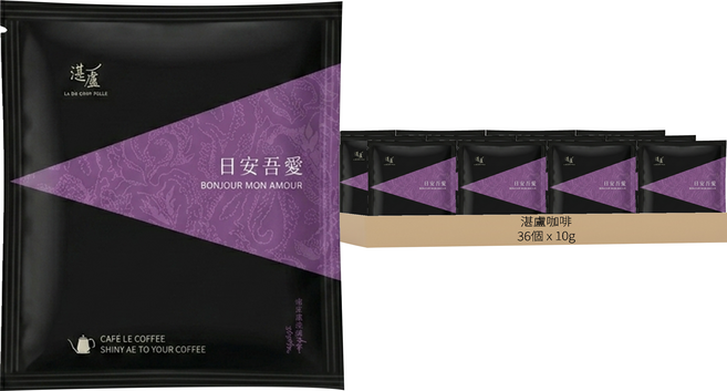 湛盧咖啡 中烘焙經典濾掛咖啡 日安吾愛, 10g, 1個, 36個裝