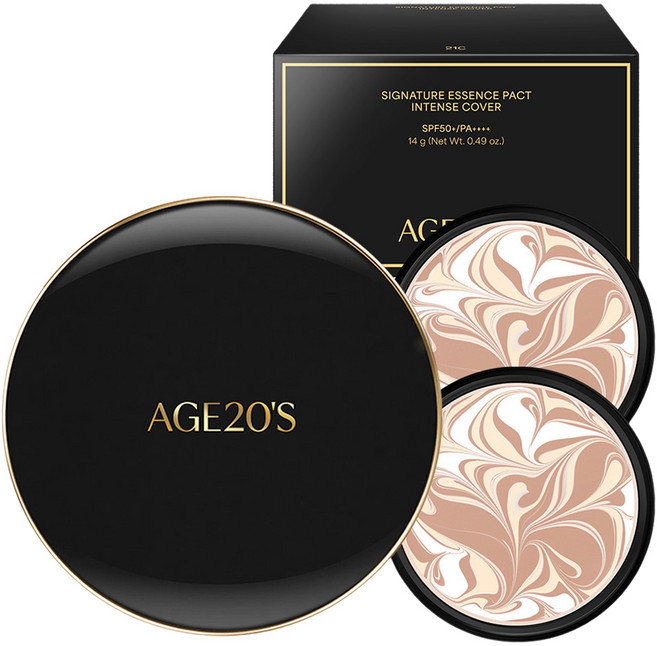 AGE20'S 經典精華氣墊粉餅強效遮瑕套組, 21C, 1套