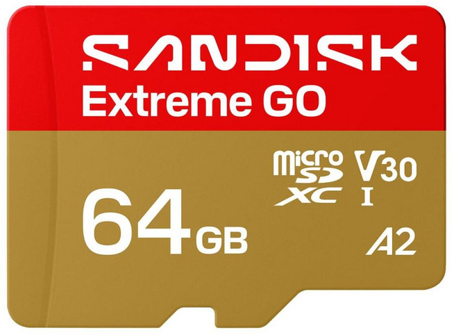SanDisk 晟碟 Extreme GO microSD 記憶卡 SDSQXGN-064G-GN6MN, 1個, 64GB