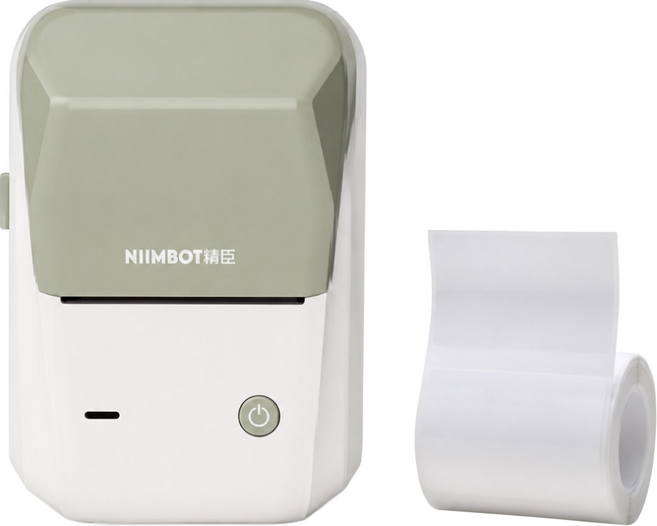 NIIMBOT 標籤機 附標籤紙 B1, 艾綠色, 1個