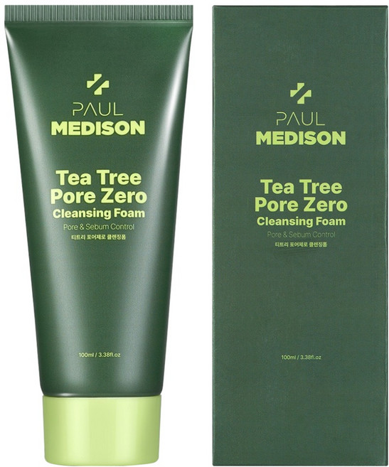 PAUL MEDISON 茶樹毛孔零毛孔潔面乳, 1個, 100ml
