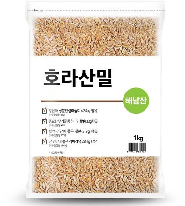 대구농산 국내산 호라산밀, 1kg, 1개