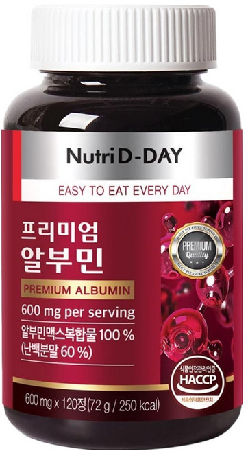 Nutri D-DAY 優質白蛋白 72g, 1個, 120錠