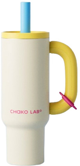 CHAKO LAB 2026 NEW 霸王陶瓷隨行杯, 1個, 米白色, 1050ml