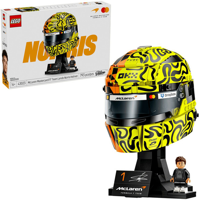 LEGO 43023 運動主題 麥拉倫 蘭多 諾里斯 頭盔 McLaren Mastercard F1 Team Lando Norris Helmet, 1套
