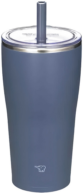 ZOJIRUSHI 象印 不鏽鋼真空吸管杯 SX-HA72H, AM 午夜藍, 1個, 720ml
