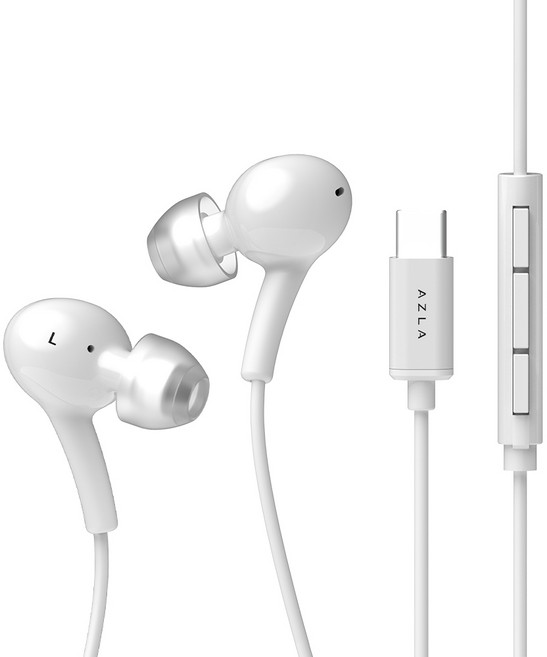 아즈라 C타입 유선 이어폰, 화이트, APL-120C-W