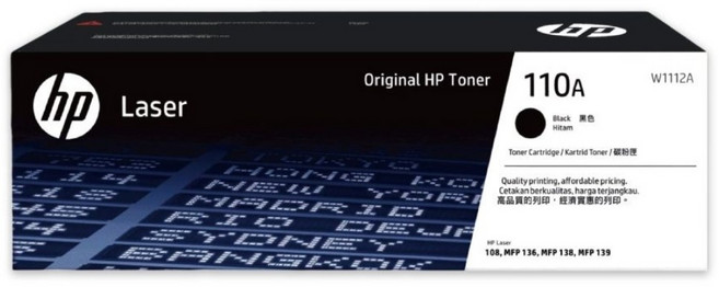 hp 惠普 W1112A 原廠碳粉匣, 黑色, 1個