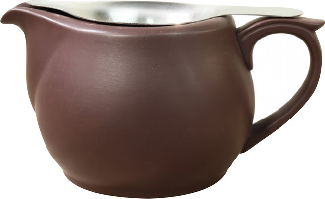陶說 台灣製造 鶯歌陶藝 紫砂紫茶海 公道杯 分茶器 + 304不鏽鋼茶漏 茶濾 1套 13.5 x 9.5 x 7cm