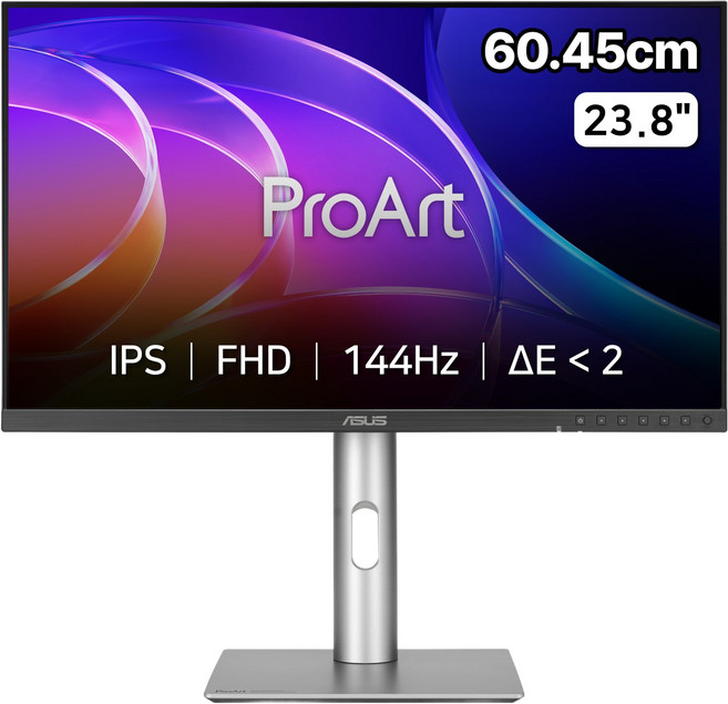 에이수스 FHD IPS 144Hz 5ms 350cd sRGB 100% DCI P3 95% 멀티스탠드 ProArt Display 전문가용 모니터, 60.45cm, PA249CGV