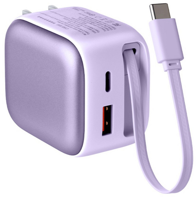 CYKE 多孔充電頭 35W, 紫色, 1個