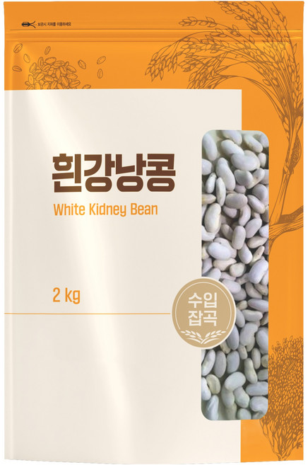 대구농산 고소하고 담백한 맛의 흰강낭콩, 2kg, 1개