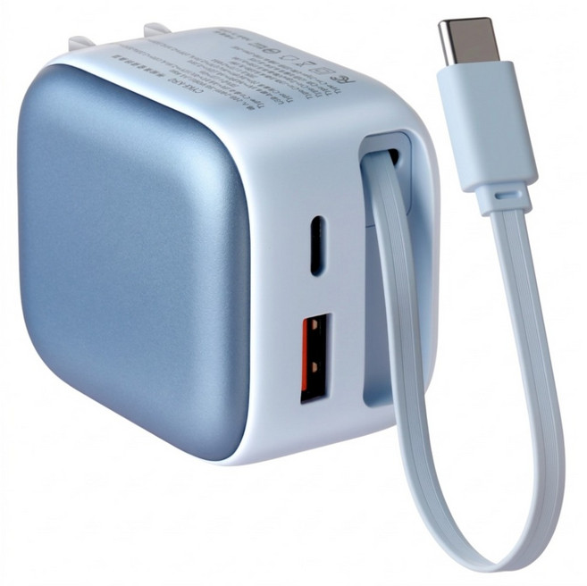 CYKE 多孔充電頭 快充充電頭 35W, 藍色, 1個