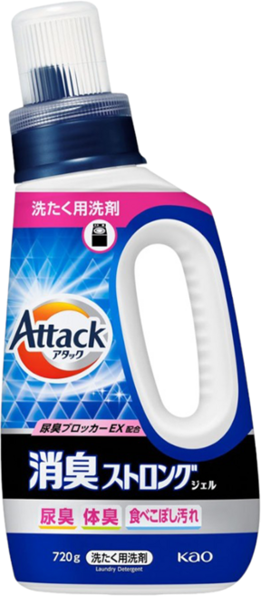 Attack 一匙靈 強效消臭洗衣精 照護用除尿味體臭, 720g, 1個