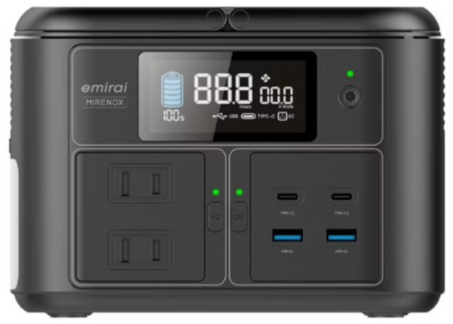 emirai MIRENEX 儲能小瓦力PRO 60000mah, 黑色, NEX430