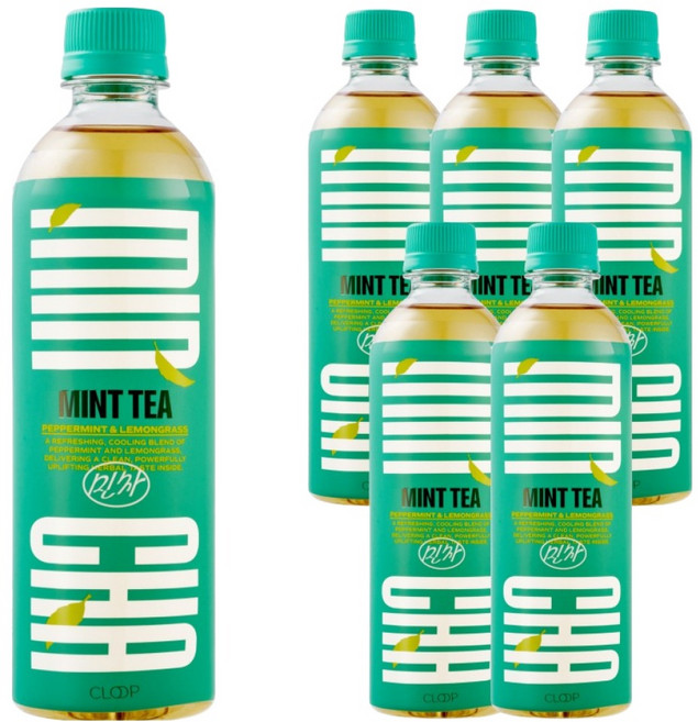 클룹 민차 페퍼민트 쿨링 허브티, 6개, 500ml