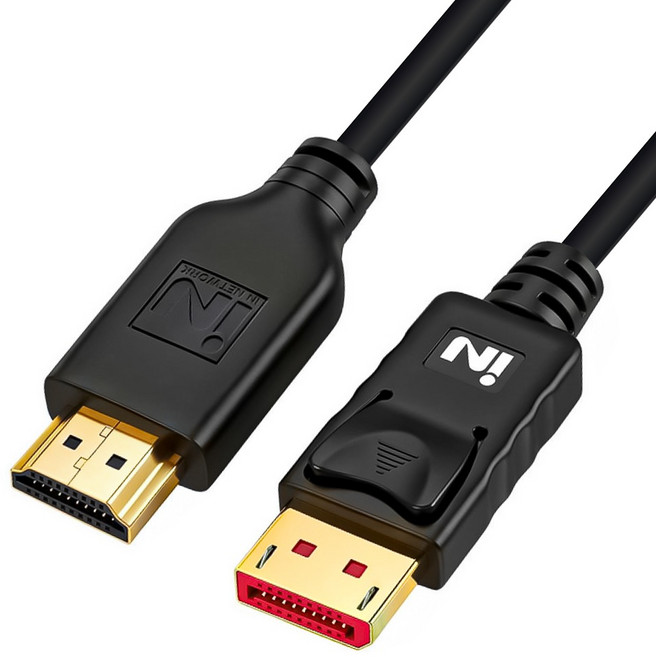인네트워크 4K UHD 60Hz 지원 DP to HDMI 모니터 영상 변환 케이블 IN-DPHD20, 1개, 2m