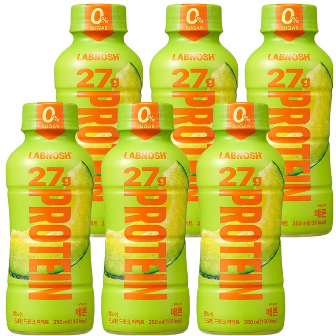 Labnosh 蛋白飲品 完美哈密瓜, 6個, 350ml