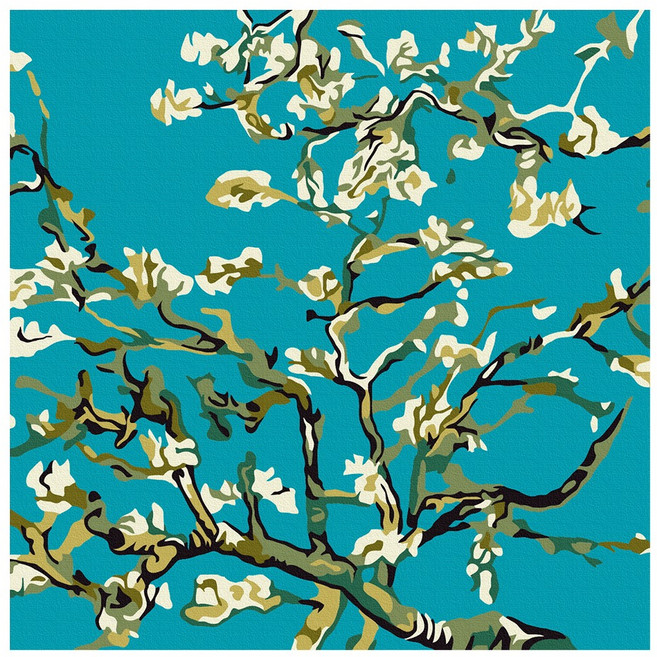 Play about DIY名畫繪畫組 20 x 20 cm, 梵谷 杏花, 1個