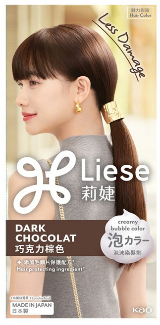 Liese 莉婕 泡沫染髮劑, 巧克力棕色, 1個