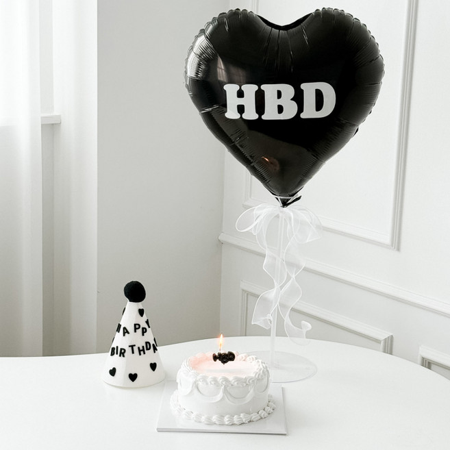 happeevely 胖胖愛心生日派對套組, 胖胖愛心帽, 1套