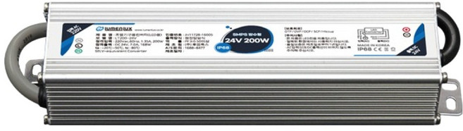 LUMEN LUX 防水 SMPS 24V 200W LED 安定器 轉換器 DC LT200-24V, 1個