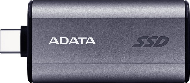 ADATA 威剛 SC750 外接式固態硬碟 SSD 外接硬碟 SC750-500G-CCBK, 鈦灰, 500GB