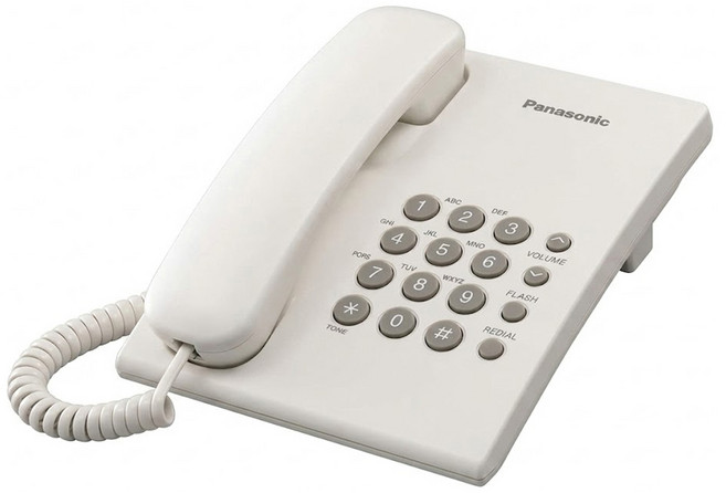 Panasonic 經典有線電話 白色, KX-TS500MX