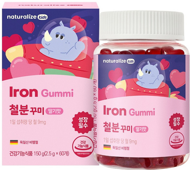 네추럴라이즈 키즈 철분꾸미 150g, 1개, 60정