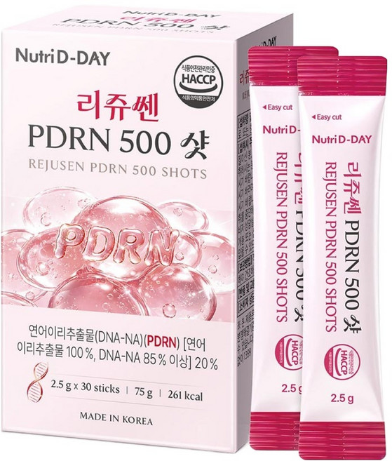 Nutri D-DAY 麗珠森 PDRN 500劑 30包, 75g, 1個
