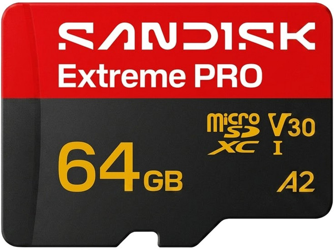 SanDisk 晟碟 Extreme PRO microSD UHS-I 記憶卡 SDSQXCU-064G-GS6MA, 1個, 64GB