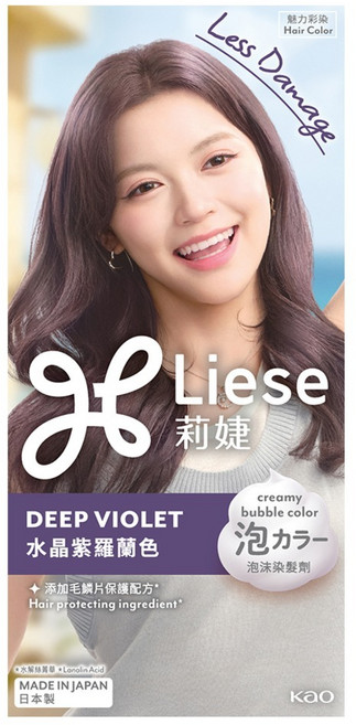 Liese 莉婕 泡沫染髮劑, 水晶紫羅蘭色, 1個