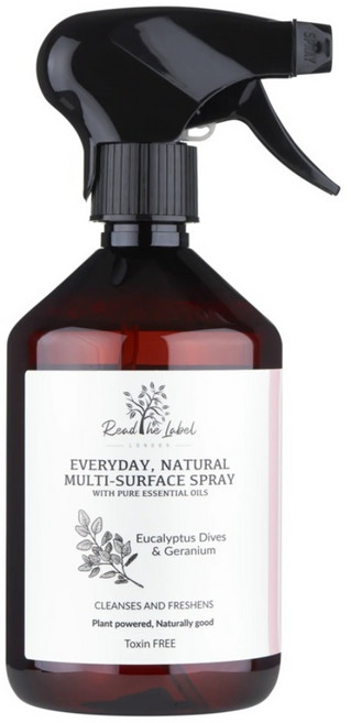 Read The Label by Vanilla Blanc 天然萬用清潔噴霧 尤加利天竺葵, 1個, 500ml