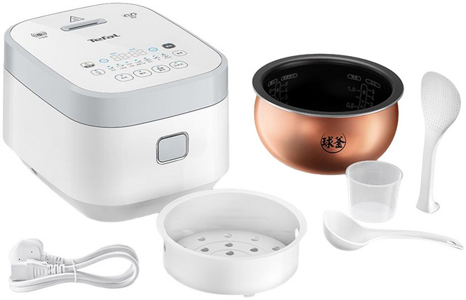 Tefal 特福 IH熱旋球釜6人份電子鍋7件組, RK8001H0