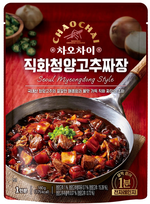 차오차이 직화 청양고추 짜장, 180g, 1개