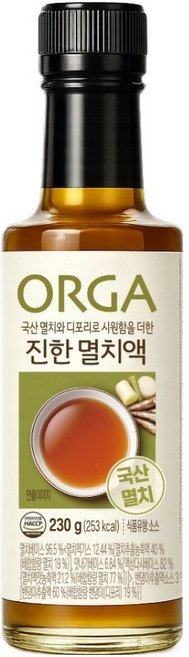 올가홀푸드 올가 진한 멸치액, 1개, 230g