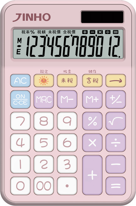 JINHO 京禾 午後時光 稅率計算機 JH-2866, 蜜桃兔色, 1個