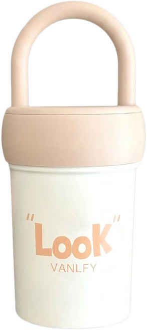 JOW BUY 蕉蕉購物 不鏽鋼輕奢風咖啡杯 420ml, 粉色, 1個