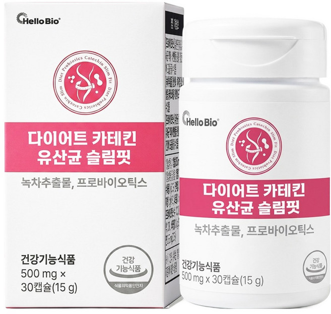 헬로바이오 다이어트 카테킨 유산균 슬림핏 15g, 1개, 30정
