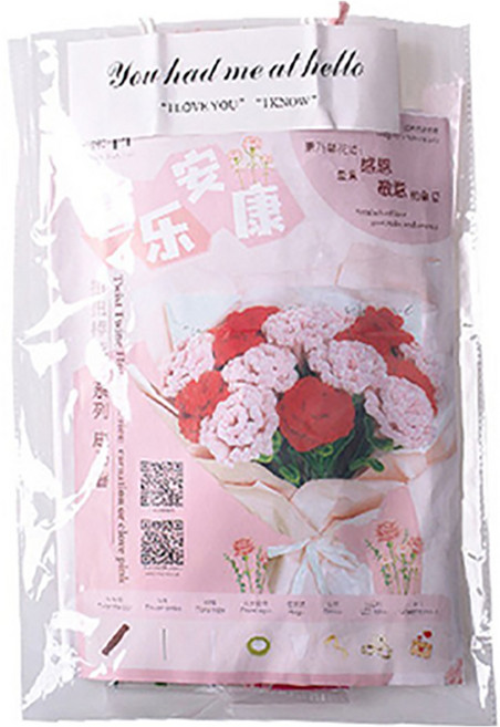 Geuraedada 手工毛根花束 DIY 套組, 類型3, 1套